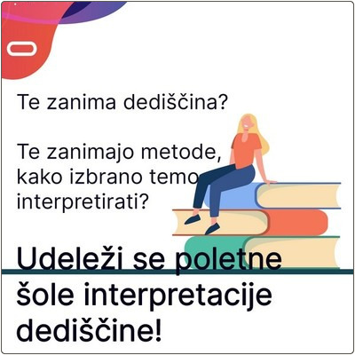 Zate, če te zanima dediščina ali pa metode, kako interpretirati izbrano temo, da postane zanimiva.