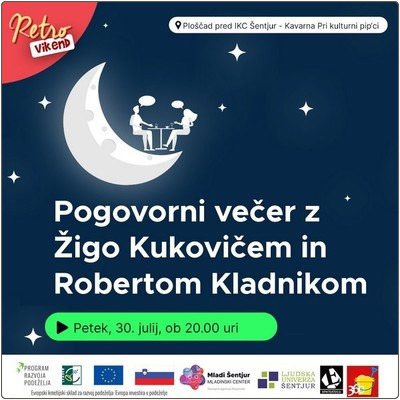 V petek zvečer te vabimo, da spoznaš mlada Šentjurčana, ustvarjalca vsebin za družbena omrežja, Žigo Kukoviča in Roberta Kladnika.