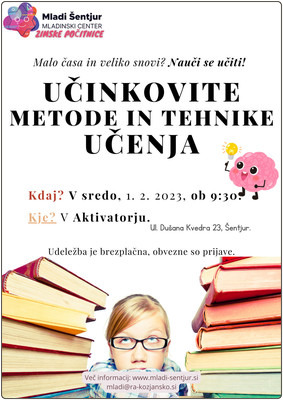 Učinkovite metode in tehnike učenja